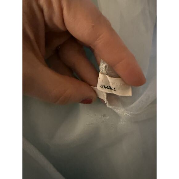 Vintage 60s Pale Blue Chiffon, Baby Doll Nightie by shadowline Small Sexy - Picture 7 of 7